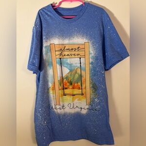 Blue Almost Heaven West Virginia T-Shirt